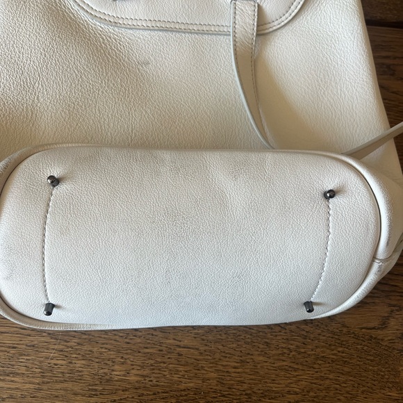 Everlane Petra Leather Backpack in white main image 5